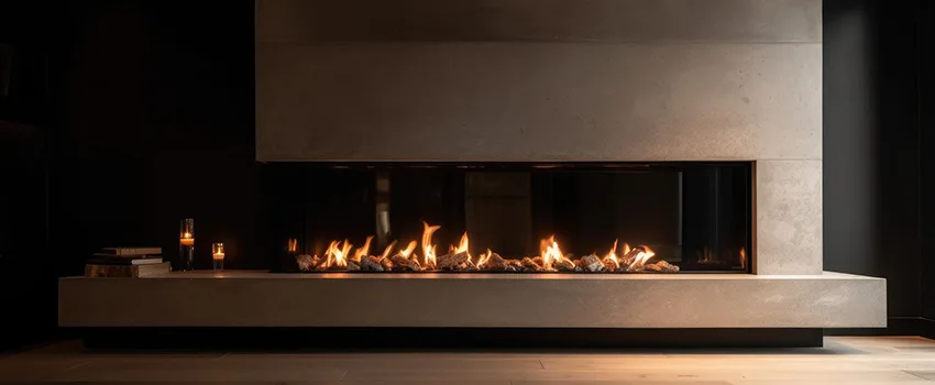 Gas Fireplace Ember Bed Design Services in Germantown, Maryland