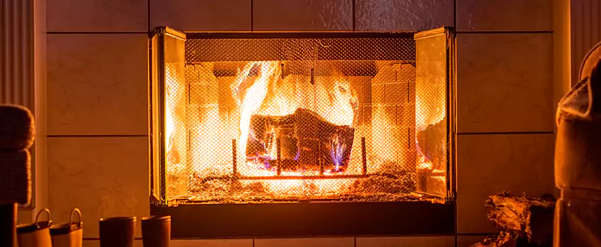 Mendota Hearth Landscape Fireplace Installation in Germantown, Maryland