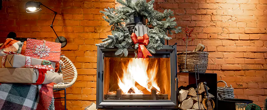 Travis Industries Linear Gas Fireplace Installation in Germantown, Maryland