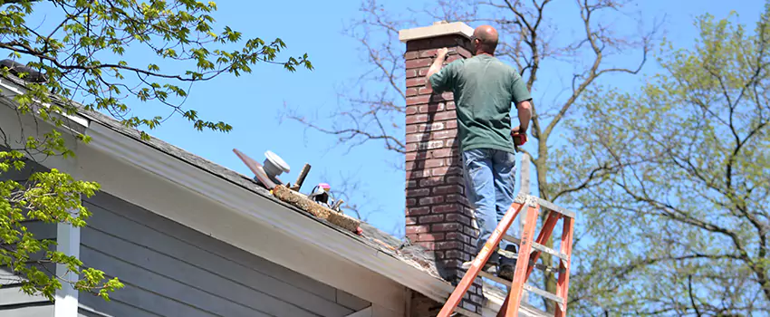Vinyl and PVC Chimney Flashing Installation in Germantown, MD