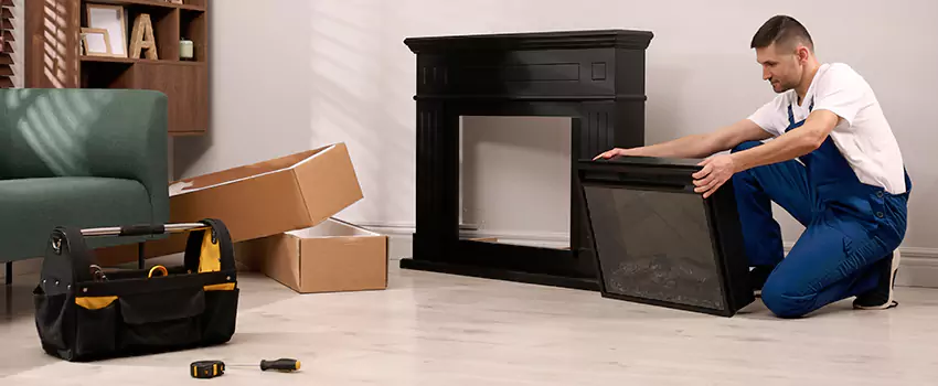 Old Rusted Metal Fireplace Repair And Replacement in Germantown, MD