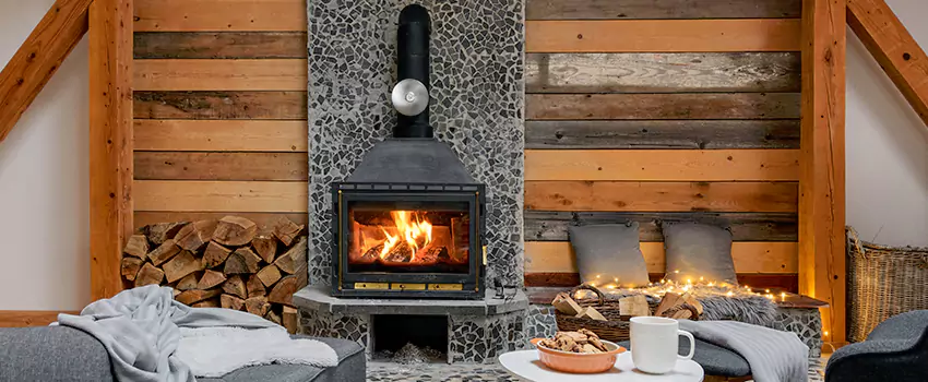 Thelin Hearth Products Direct Vent Gas Stove Fireplace Inspection in Germantown, Maryland